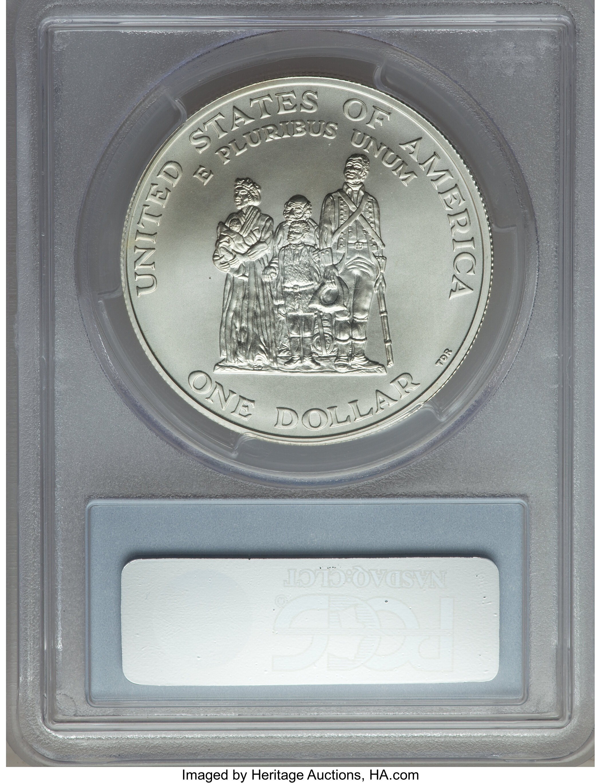 1998-S S$1 Black Revolutionary War Patriots, Crispus Attucks PR DCAM PR69 DCAM thumbnail 4