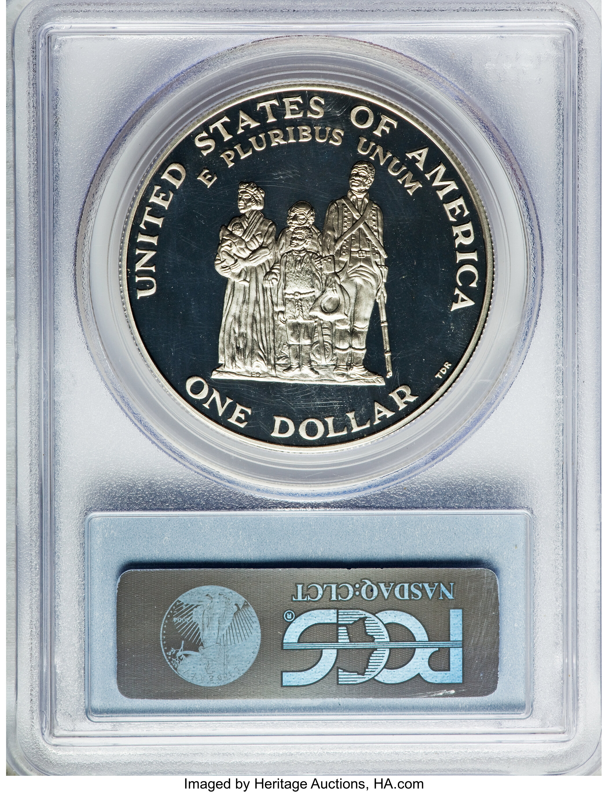 1998-S S$1 Black Revolutionary War Patriots, Crispus Attucks PR DCAM PR69 DCAM thumbnail 5