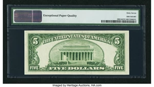 image for: Fr. 1963-K $5 1950B Federal Reserve Note. PMG Superb Gem Unc 67 EPQ....