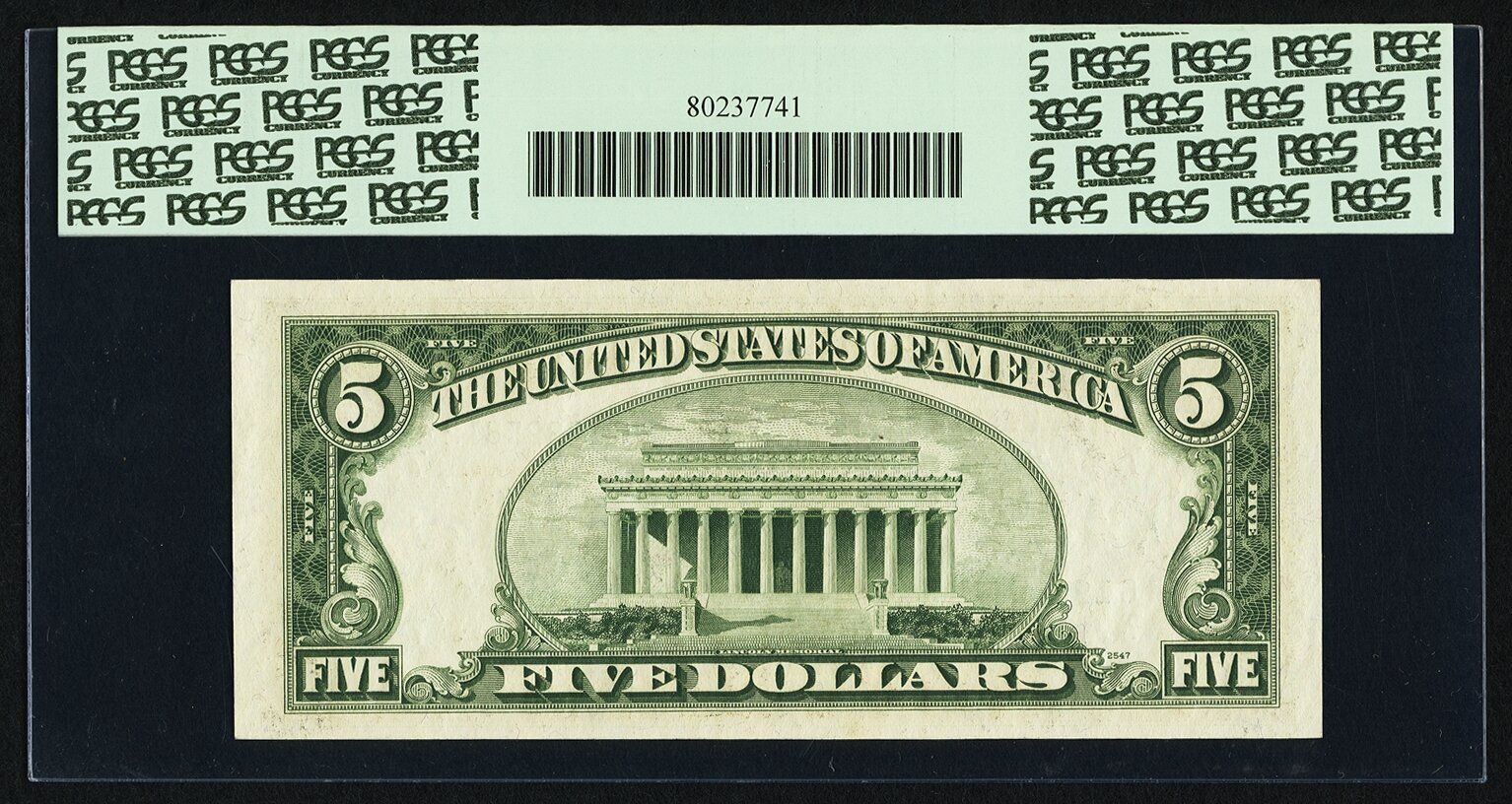 image for: Fr. 1965-G* $5 1950D Federal Reserve Star Note. PCGS Gem New 66PPQ....