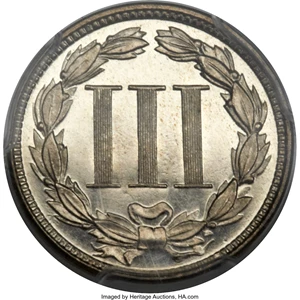 image for: 1878 3CN PR67 Deep Cameo PCGS. CAC....