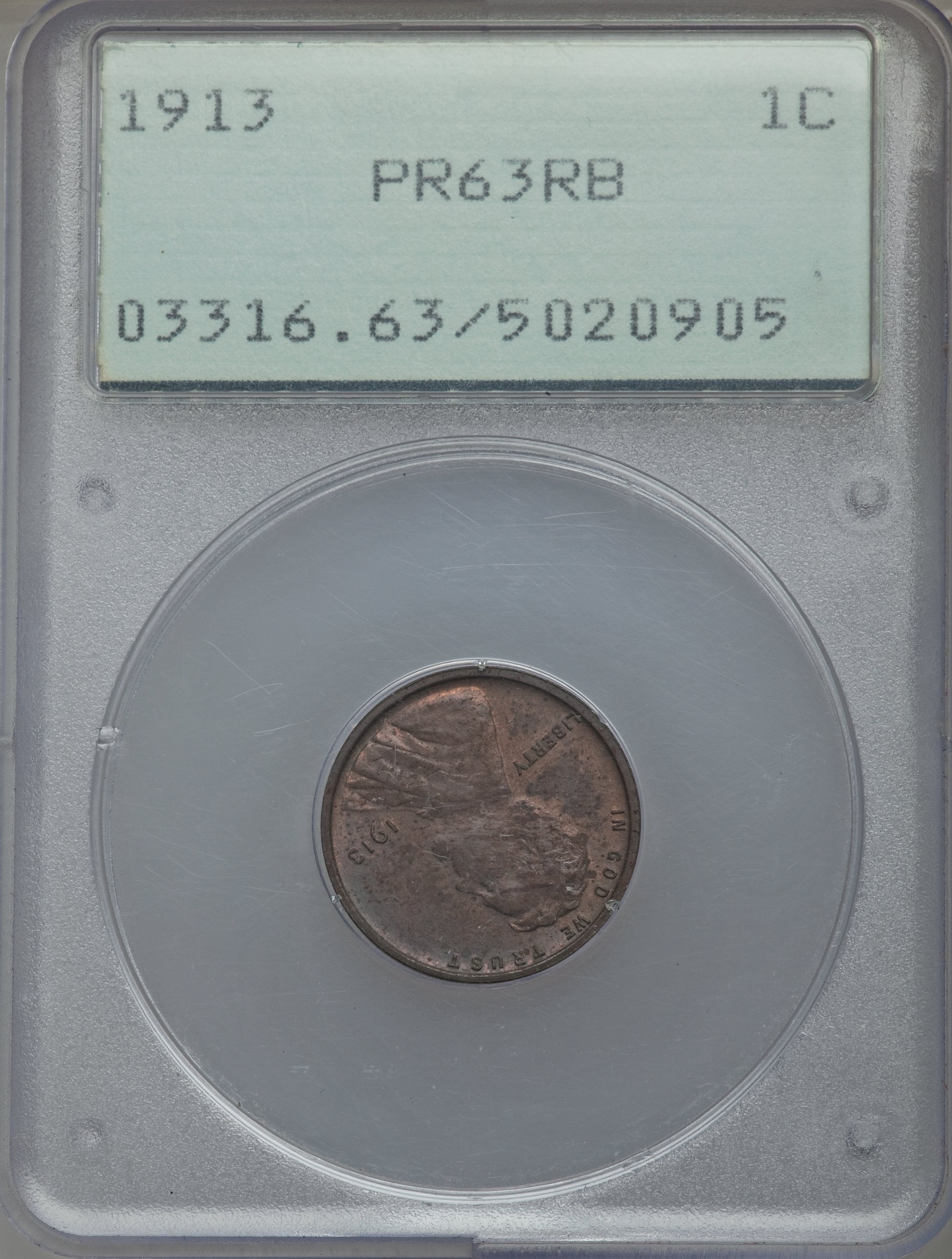 1913 1c Matte Finish PR RB PR63 RB thumbnail 7