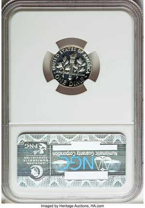 image for: 1957 10C PR69 Ultra Cameo NGC. NGC Census: (20/0). PCGS Population (4/0). Numismedia Wsl. Price for problem free NGC/PCGS ...