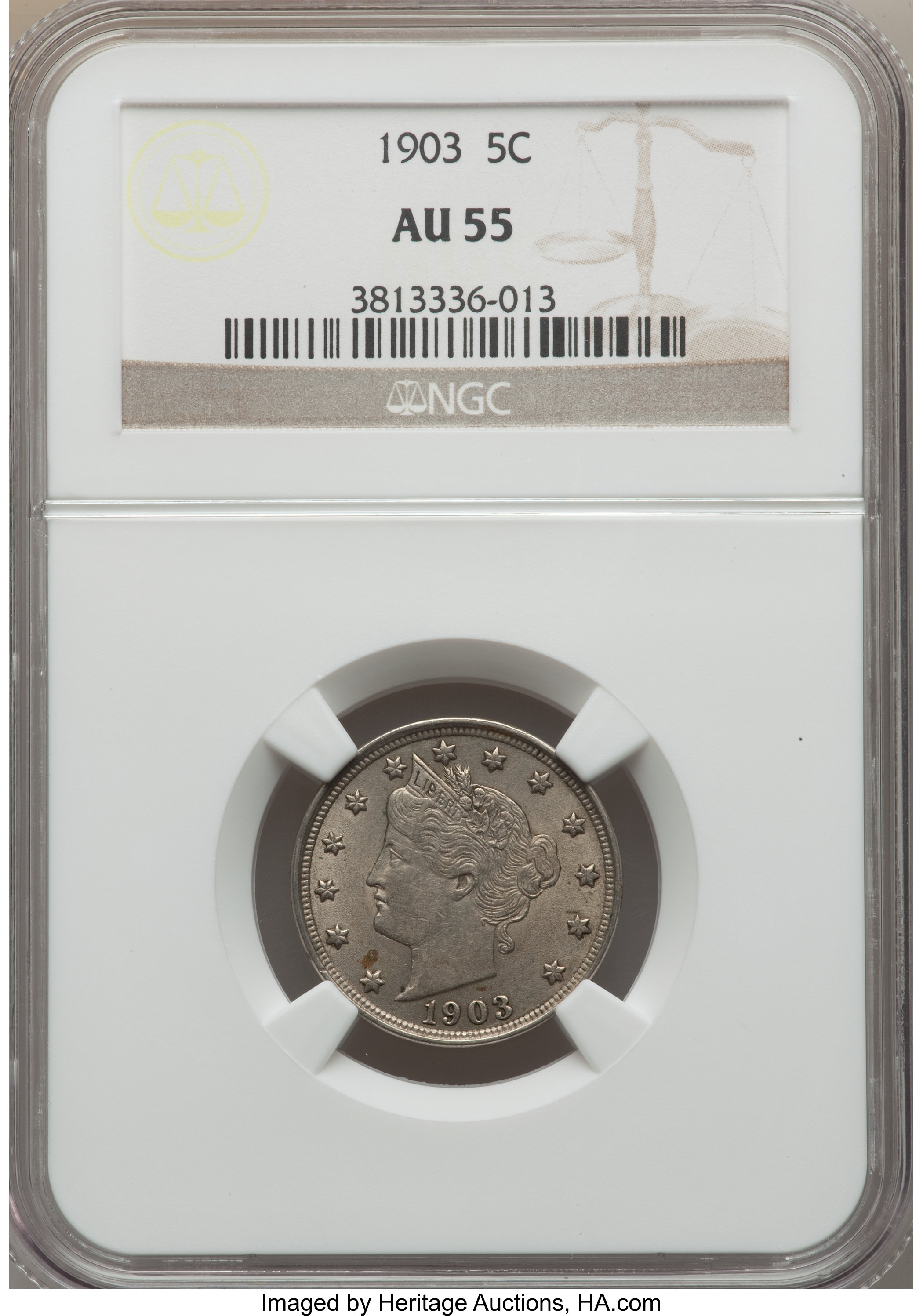 1903 5c AG3 thumbnail 7