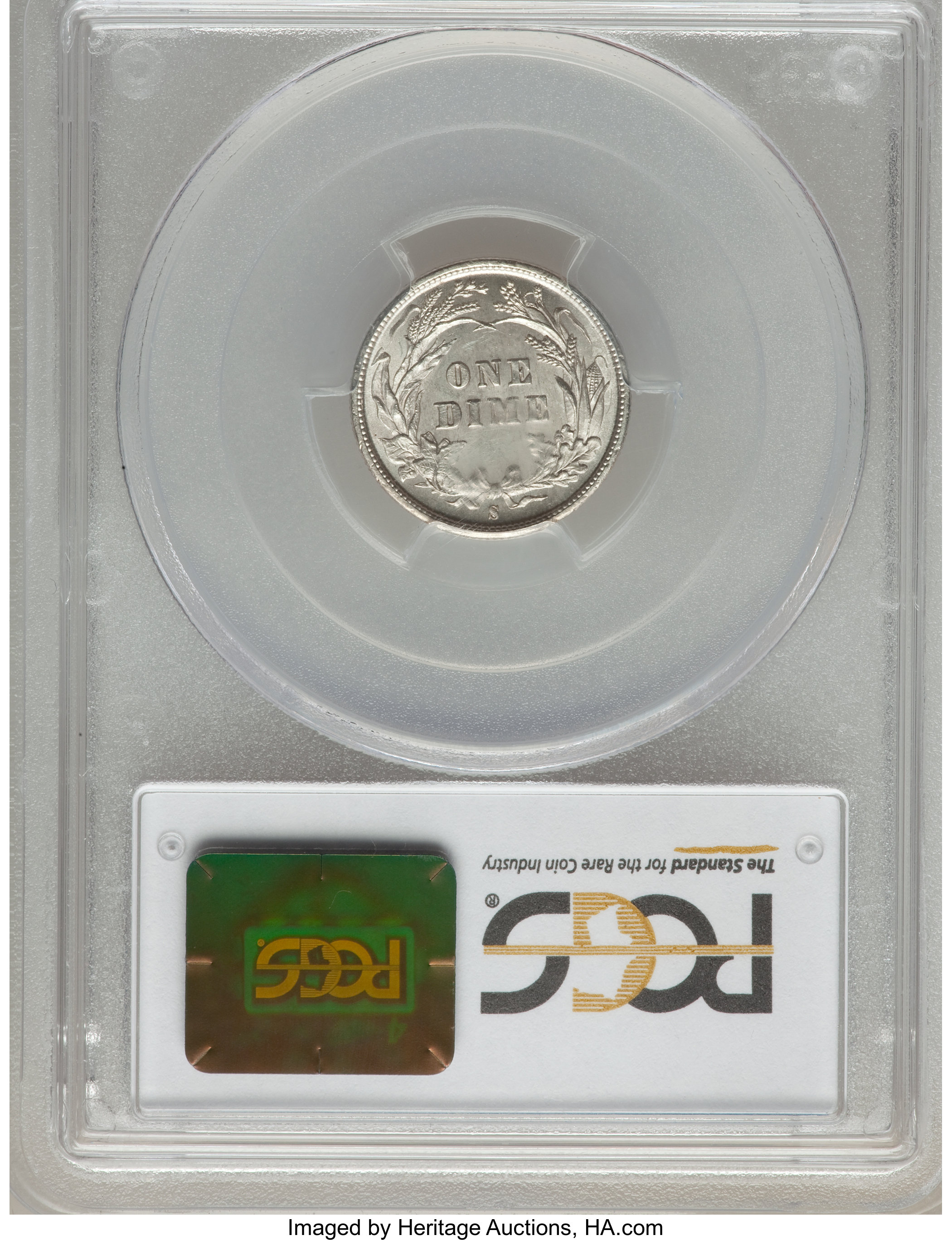 1892-S 10c MS61 thumbnail 2