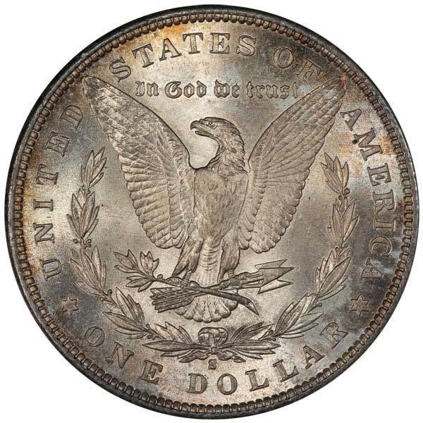 1890 high quality S Morgan Silver Dollar