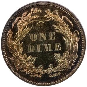 image for: 10C 1860 PCGS PR66+ CAM CAC
