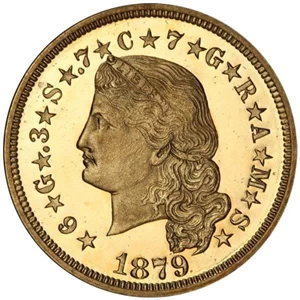 image for: $4 1879 FLOWING HAIR PCGS PR65 DCAM CAC