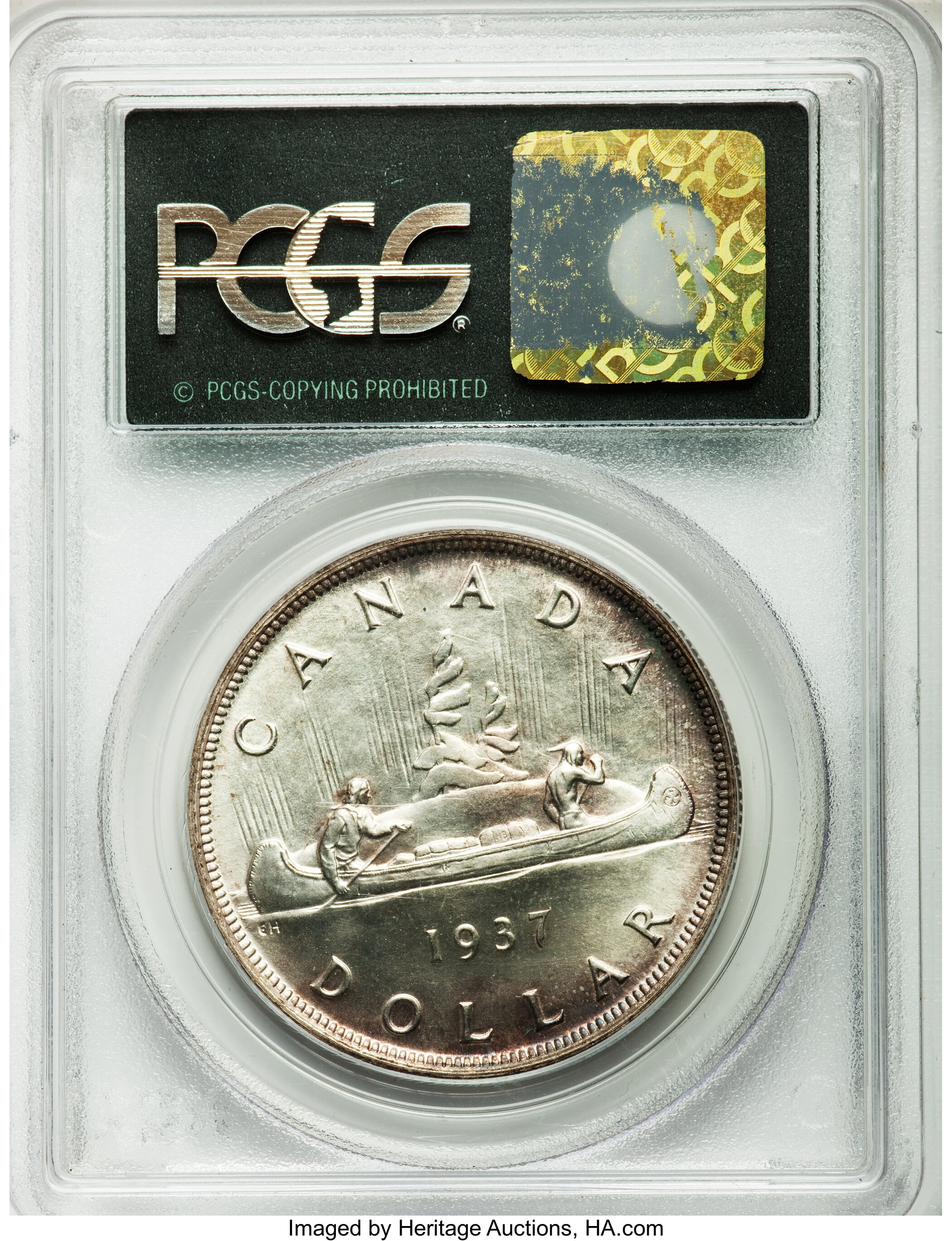 image for: George VI Matte Specimen Dollar 1937