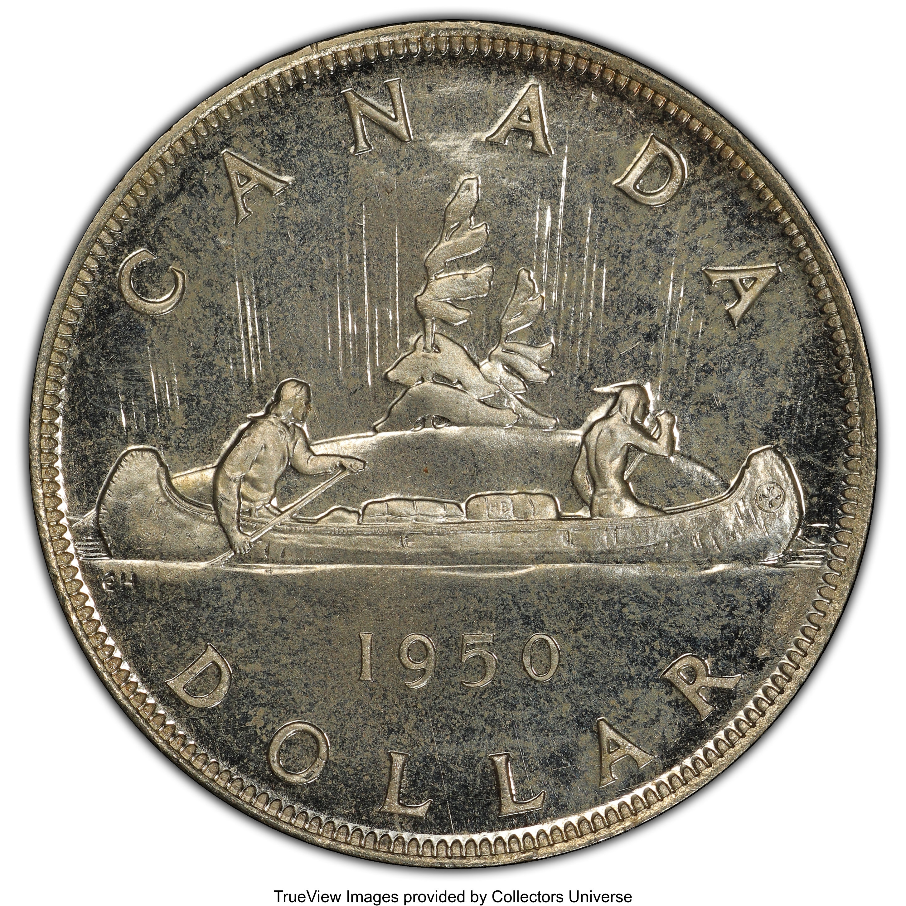 image for: George VI Mirror Prooflike Dollar 1950 PL65 PCGS