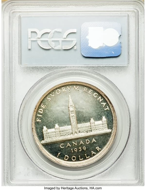 image for: George VI Mirror Specimen Dollar 1939 SP64 PCGS