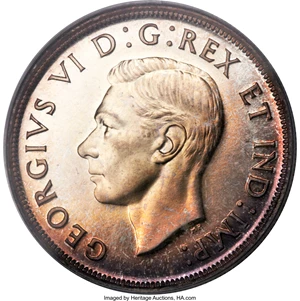 image for: George VI Mirror Specimen Dollar 1939 SP66 PCGS