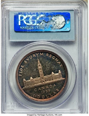 image for: George VI Mirror Specimen Dollar 1939 SP66 PCGS