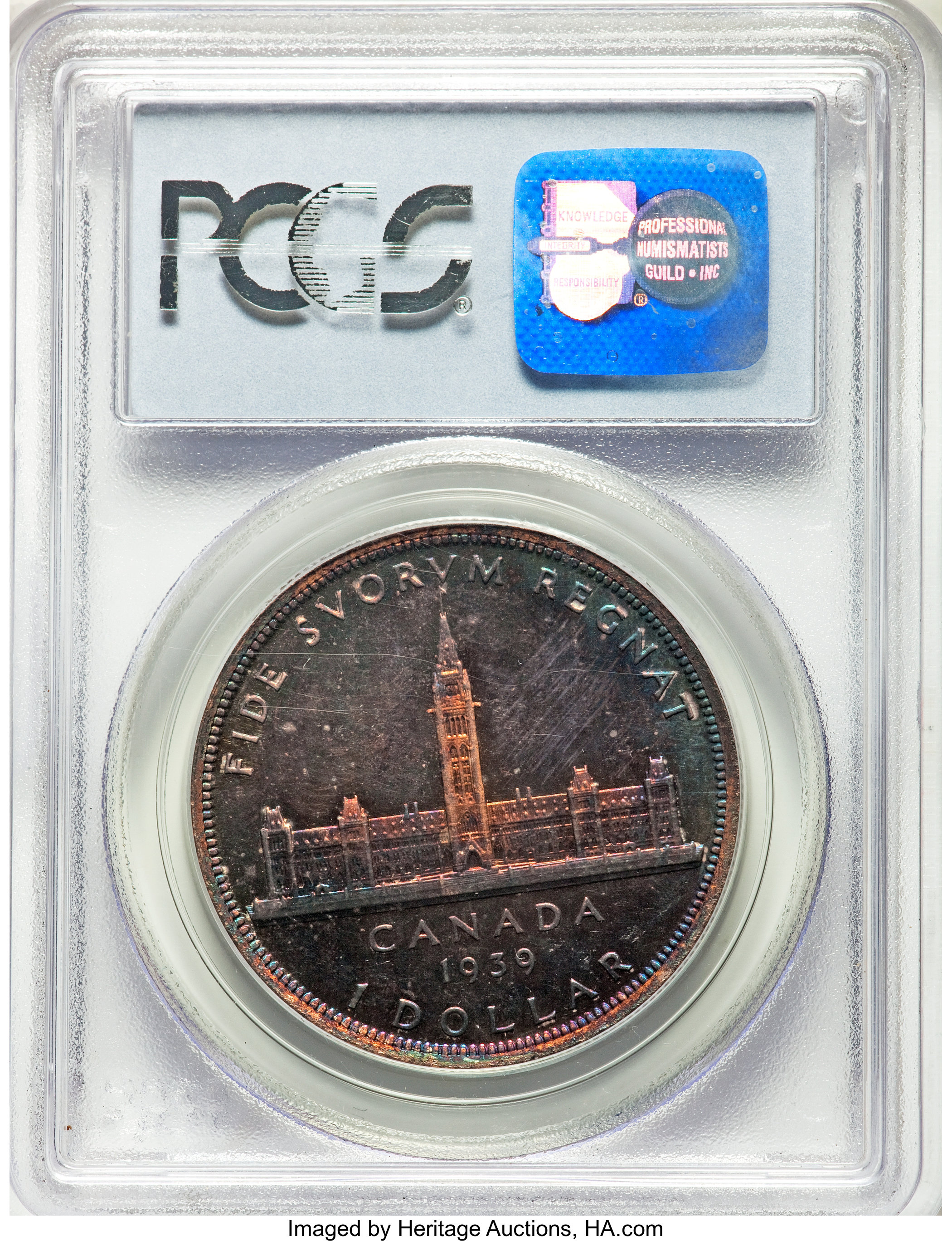 image for: George VI Matte Specimen Dollar 1939 SP65 PCGS