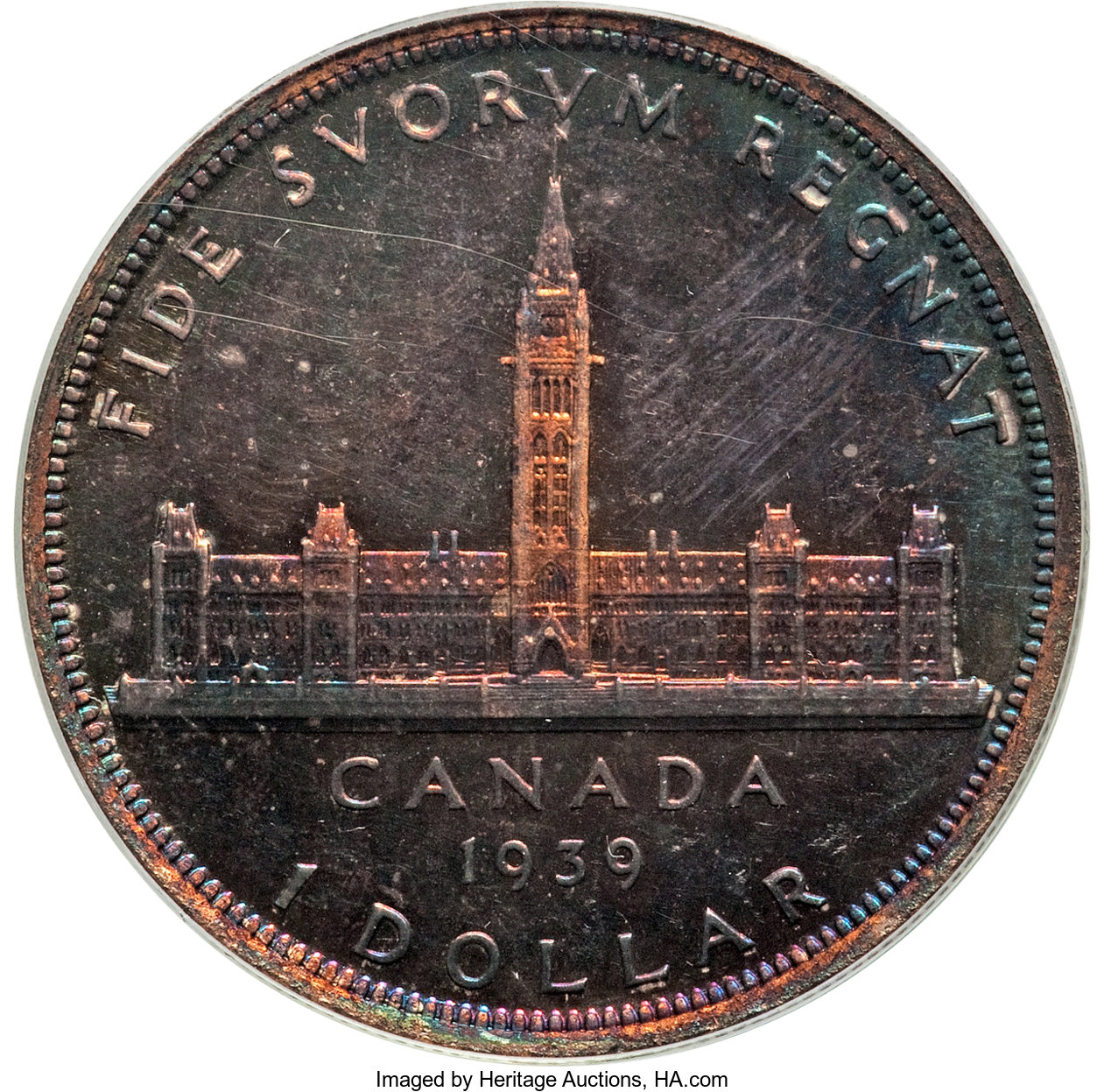 image for: George VI Matte Specimen Dollar 1939 SP65 PCGS