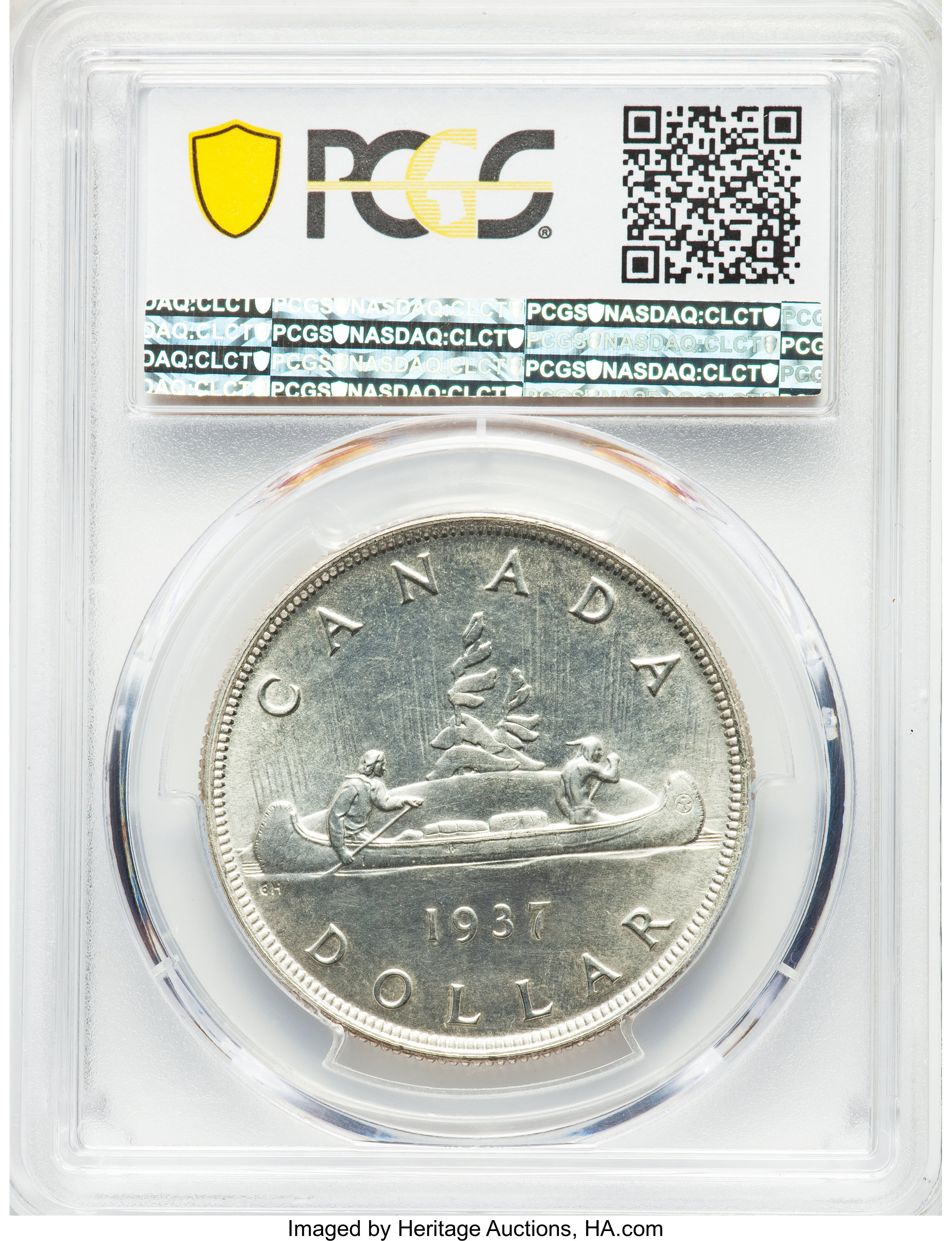 image for: George VI Matte Specimen Dollar 1937 SP65 PCGS