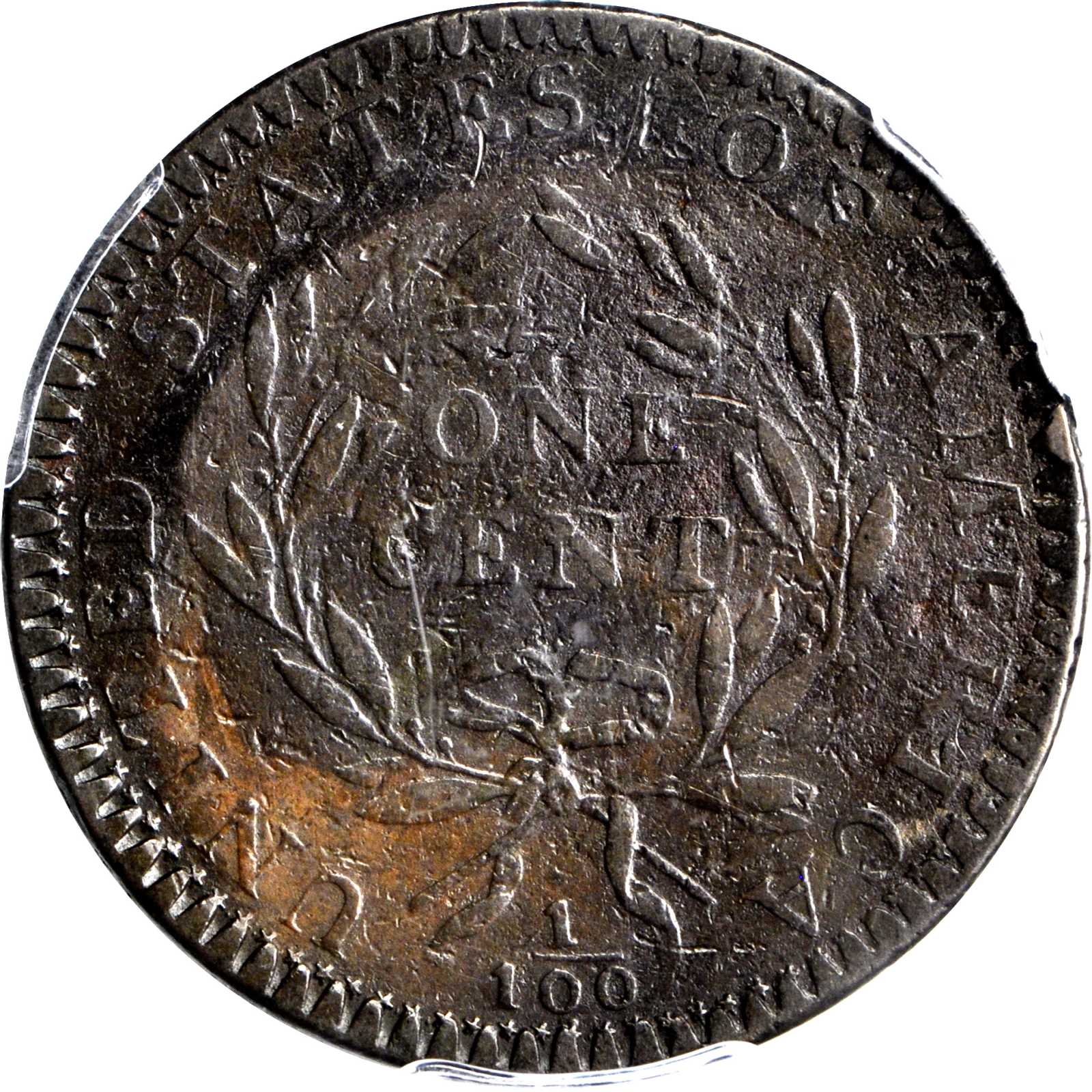 image for: 1794 Liberty Cap Cent. S-48. Rarity-5+. Starred Reverse. VF-25 (PCGS).