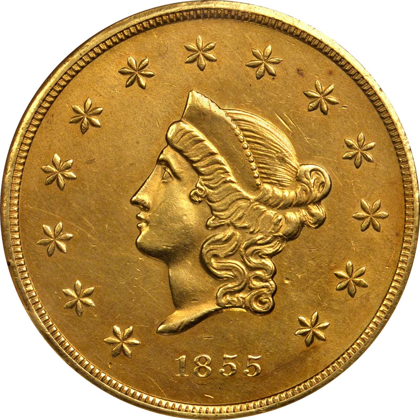 1855 Wass, Molitor & Co. K 9 Mint State (MS) Pricing Guide | The