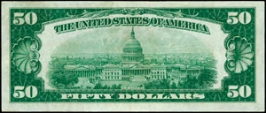 image for: Fr. 2100-B. 1928 $50 Federal Reserve Note. New York. PMG Choice Very Fine 35 EPQ.