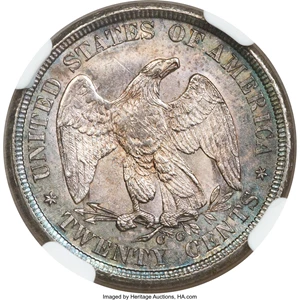 image for: 1875-CC 20C MS66 NGC. BF-2, R.1....
