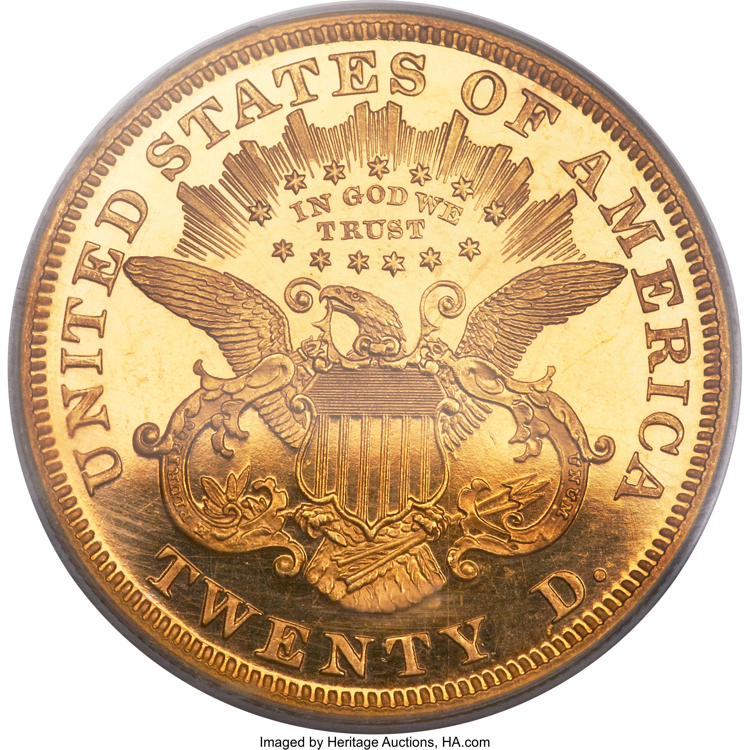 image for: 1874 $20 PR62 Deep Cameo PCGS....