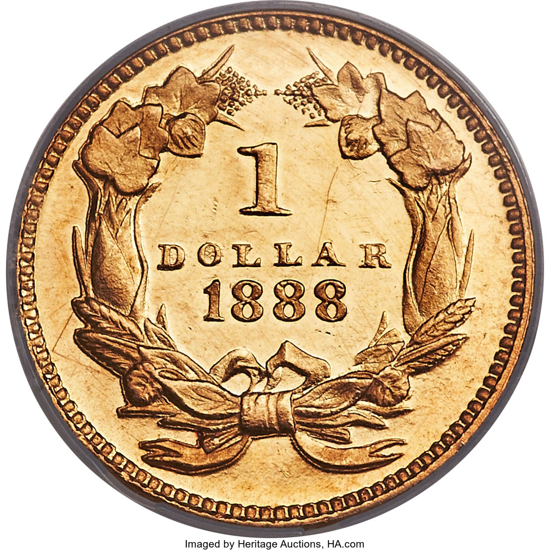 image for: 1888 G$1 PR62 Cameo ANACS....