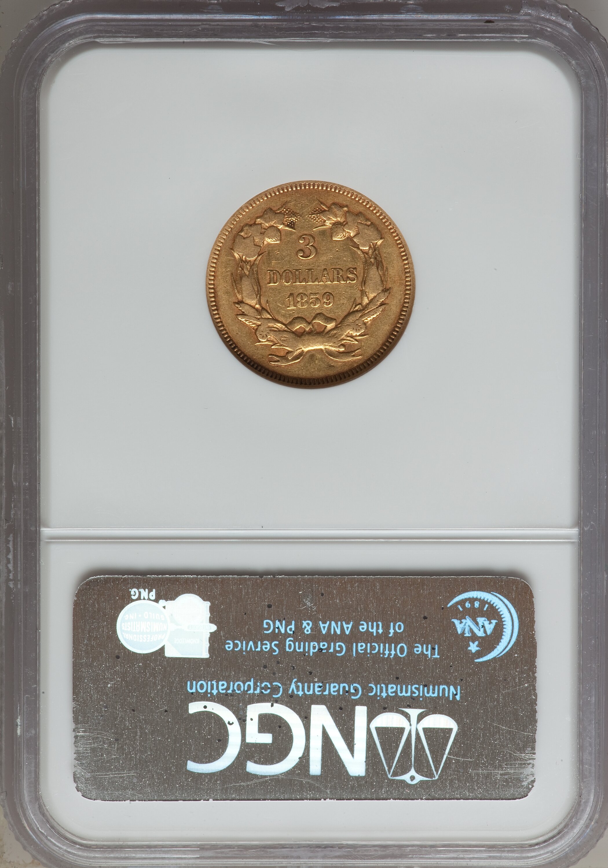 1859 $3 VF20 thumbnail 6