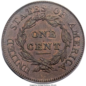 image for: 1811/0 1C S-286, B-2, R.3, AU55 PCGS. CAC. Our EAC Grade AU50....