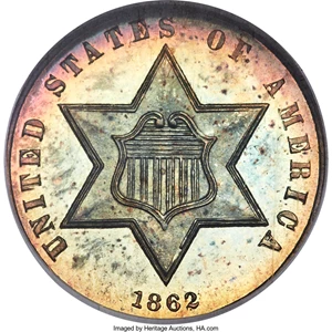 image for: 1862 3CS PR67 NGC....