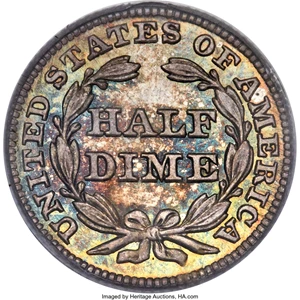 image for: 1851 H10C MS67 PCGS. CAC. V-1....