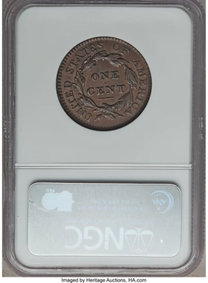 image for: 1817 1C 13 Stars, N-14, R.1, VF30 NGC. NGC Census: (1/31). PCGS Population (0/9). Mintage: 3,948,400. ...