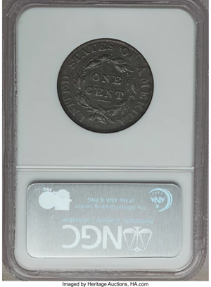 image for: 1824 1C N-2, R.2, VF30 NGC. NGC Census: (2/17). PCGS Population (0/7). Mintage: 1,262,000. ...
