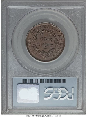 image for: 1838 1C N-1, R.1, MS65 Brown PCGS. CAC....