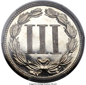 image for: 1878 3CN PR66 Deep Cameo PCGS. CAC....