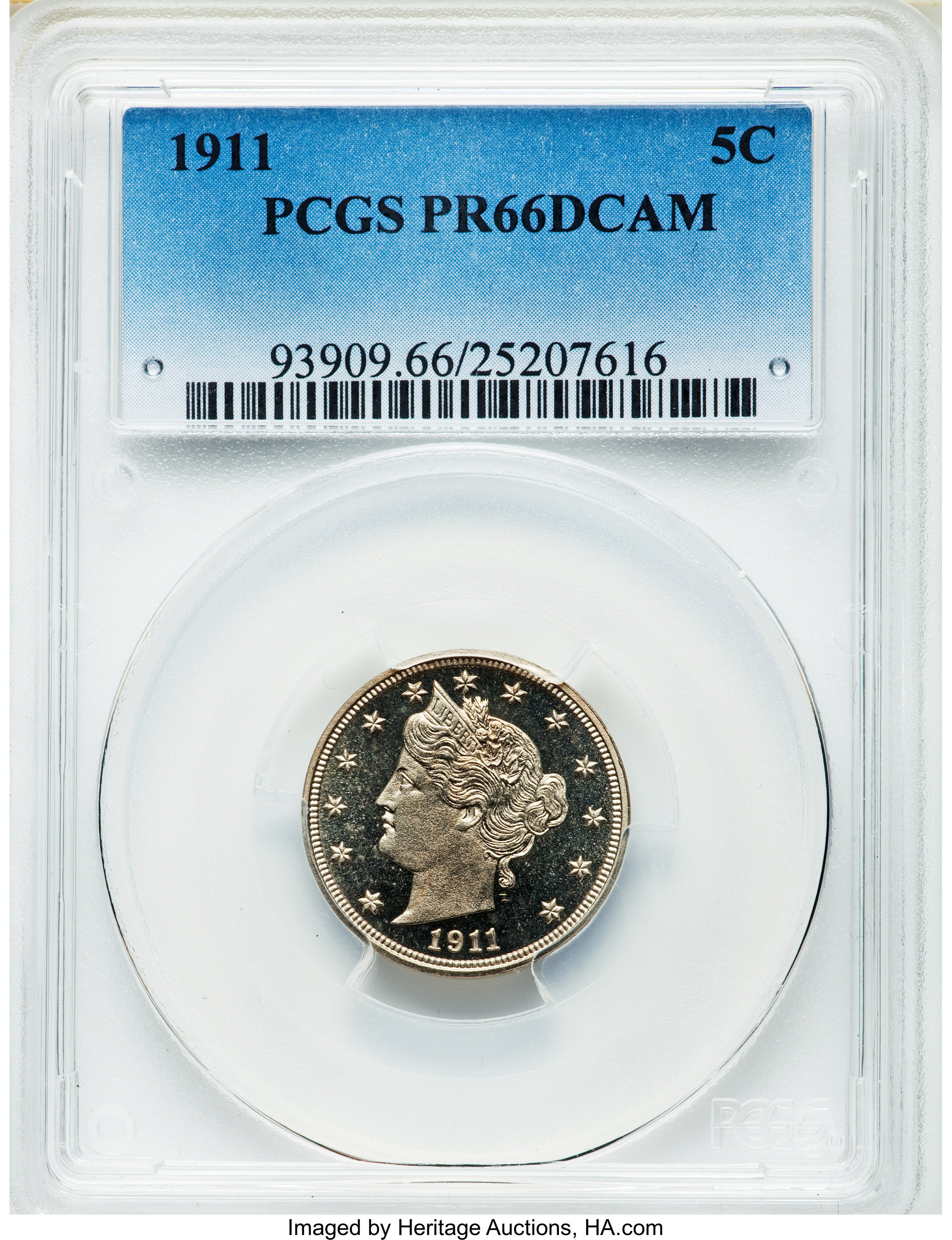 image for: 1911 5C PR66 Deep Cameo PCGS....