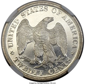 image for: 1875 20C PR65 Ultra Cameo NGC....