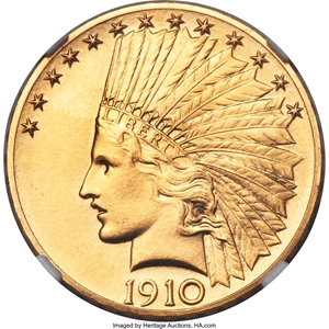 image for: 1910 $10 PR65+ NGC. CAC....