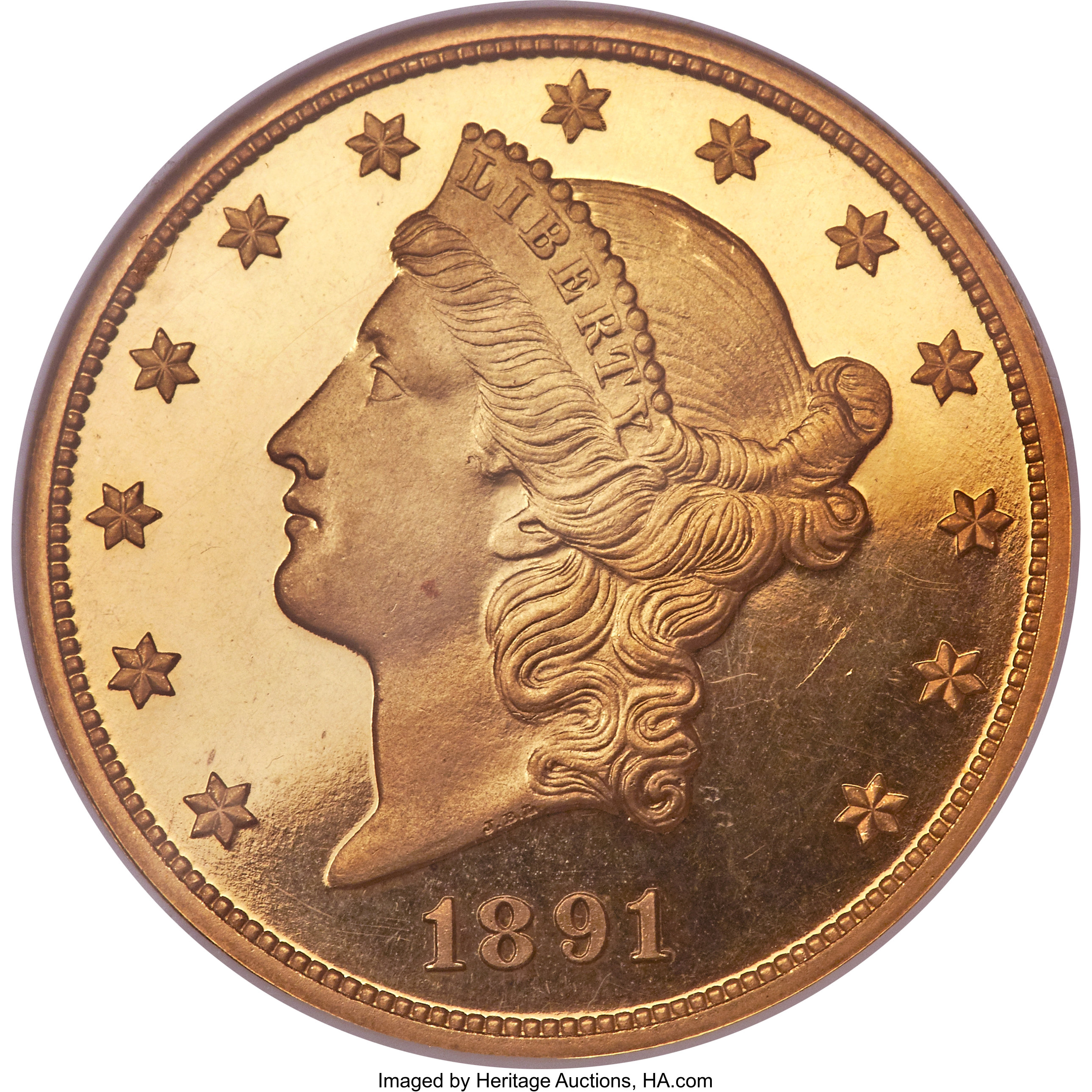 image for: 1891 $20 PR65 Ultra Cameo NGC....