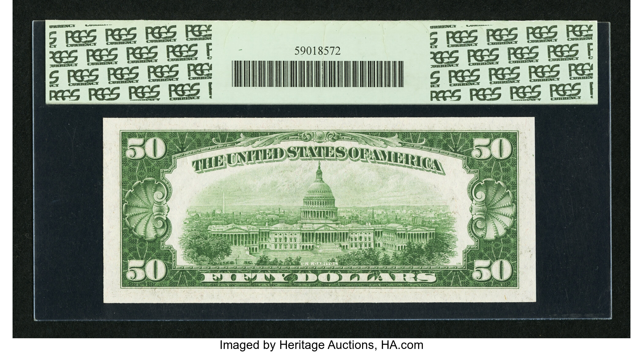 image for: Fr. 2105-G $50 1934C Federal Reserve Note. PCGS Gem New 65PPQ....