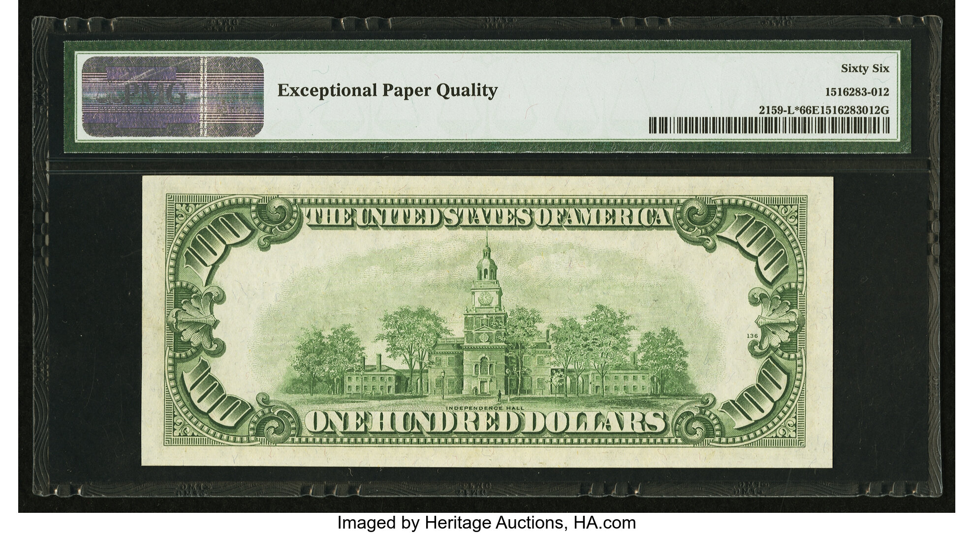 image for: Fr. 2159-L* $100 1950B Federal Reserve Star Note. PMG Gem Uncirculated 66 EPQ....