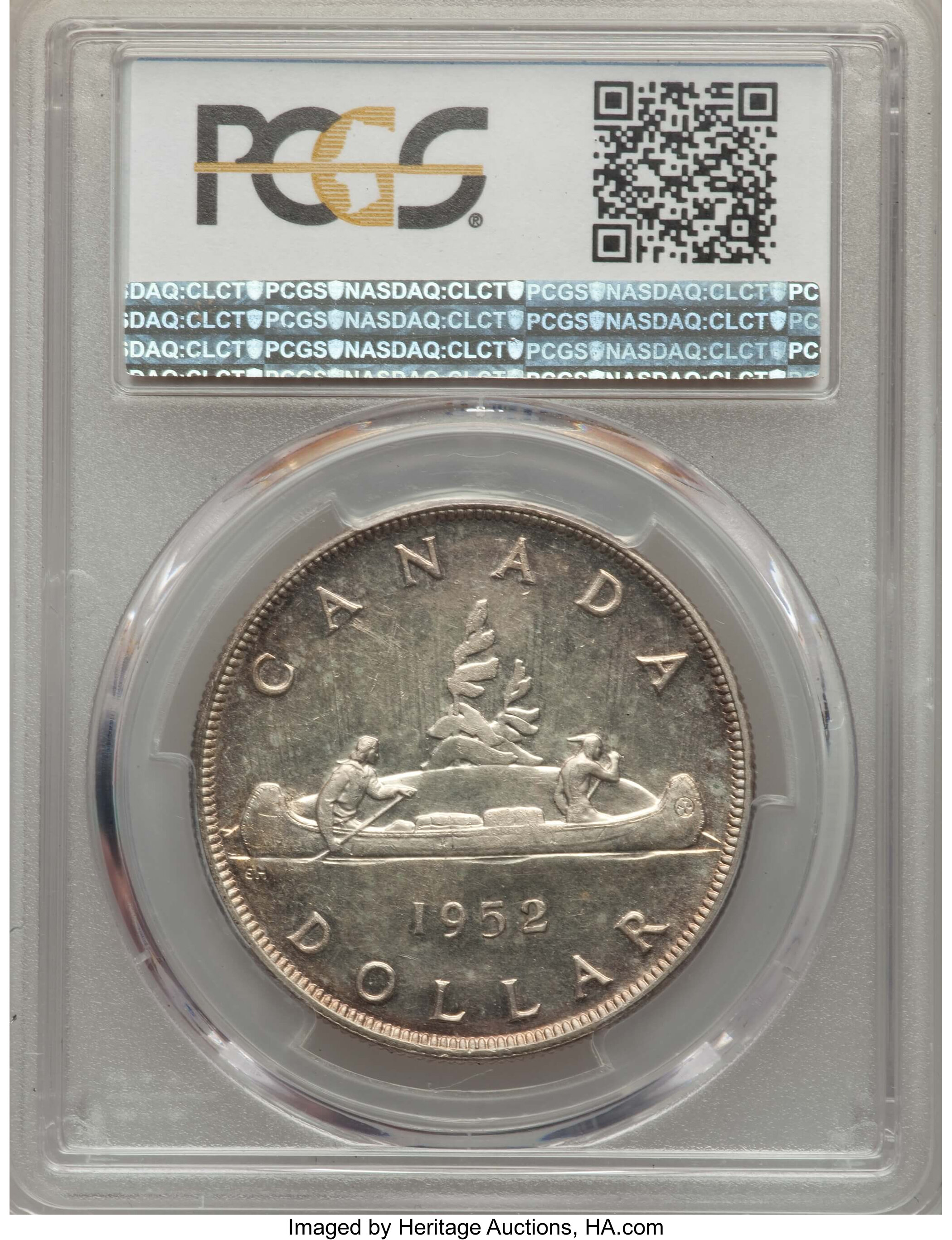 image for: George VI Dollar 1952 MS63 PCGS