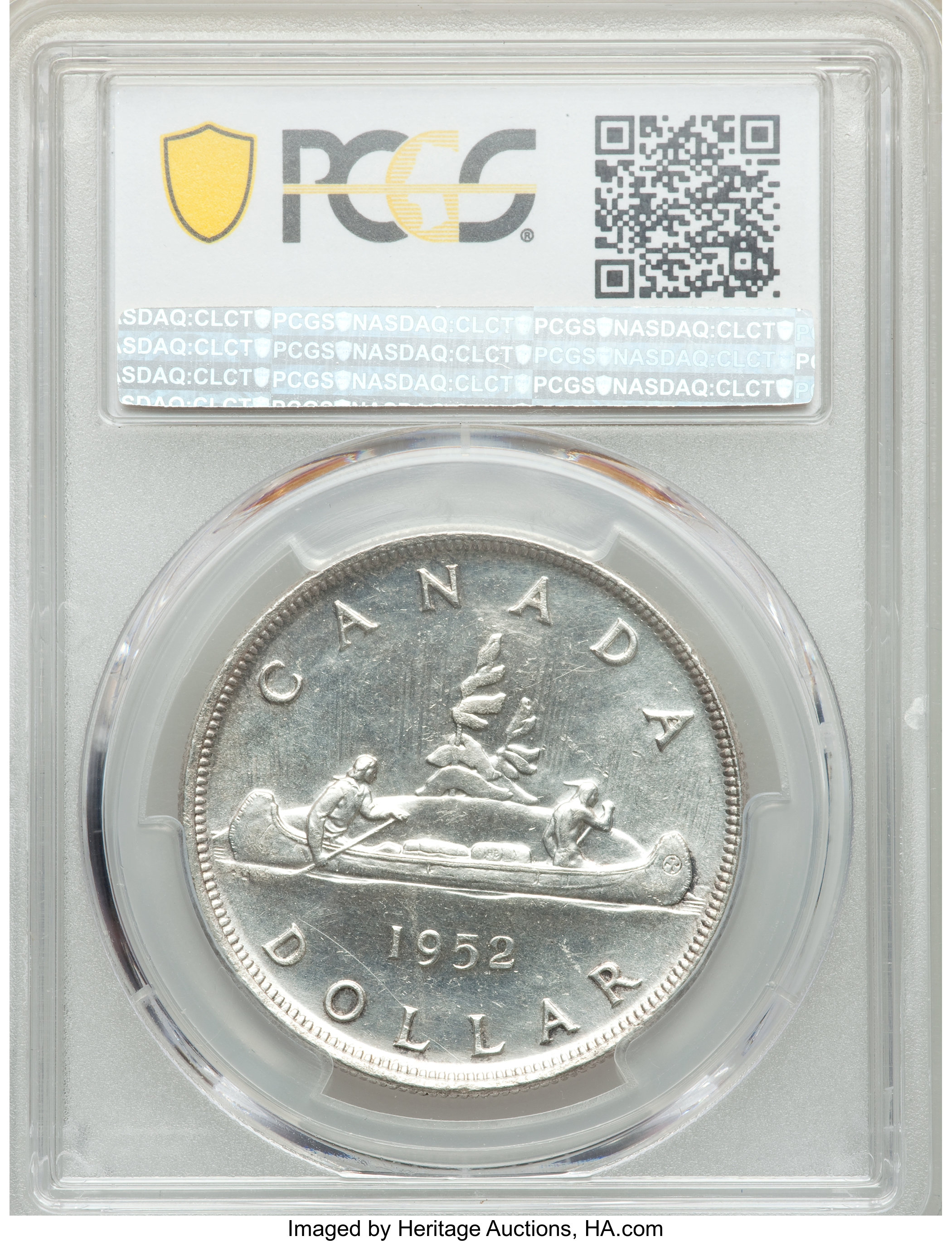 image for: George VI Dollar 1952 MS64 PCGS