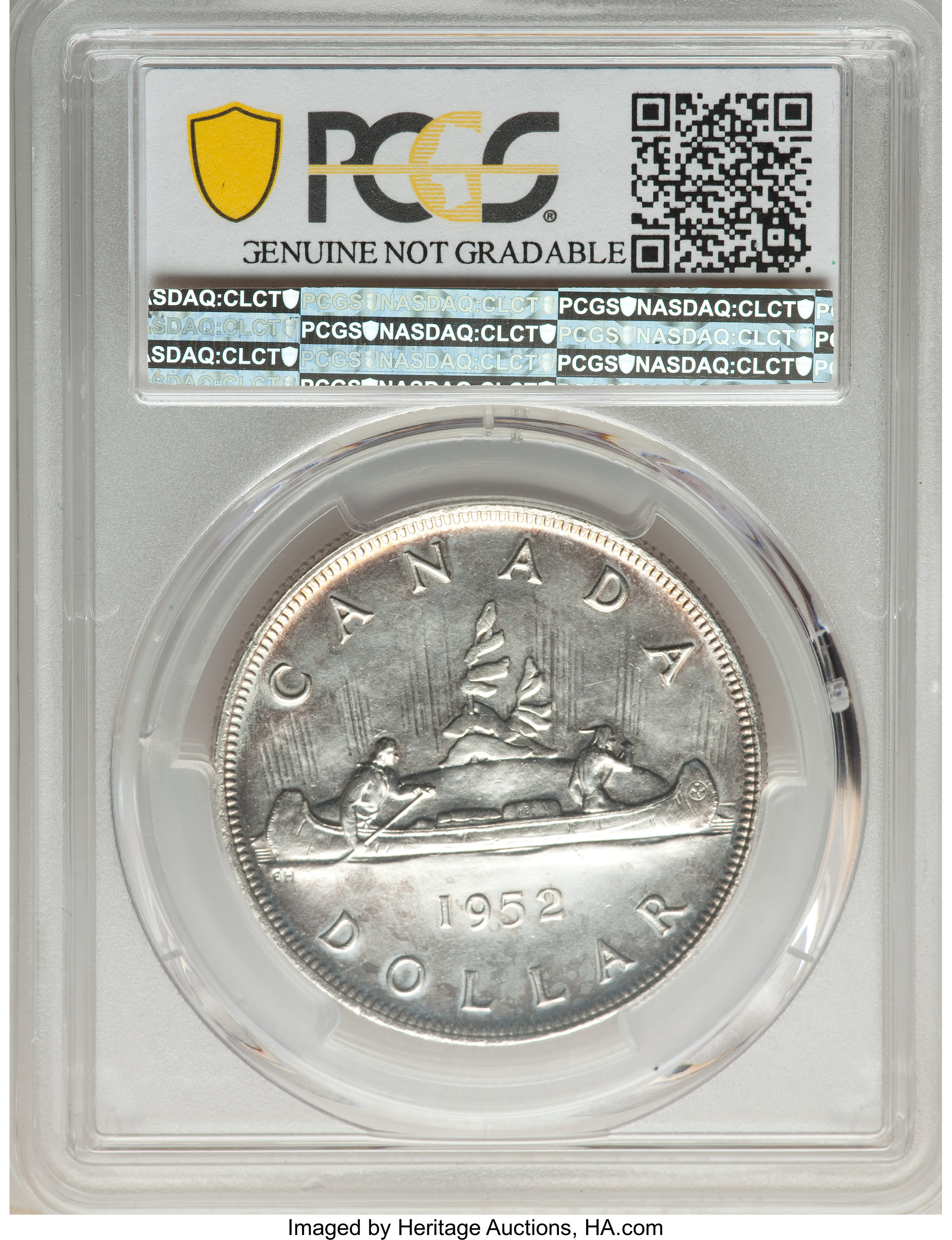 image for: George VI Dollar 1952 UNC Details (Polished) PCGS
