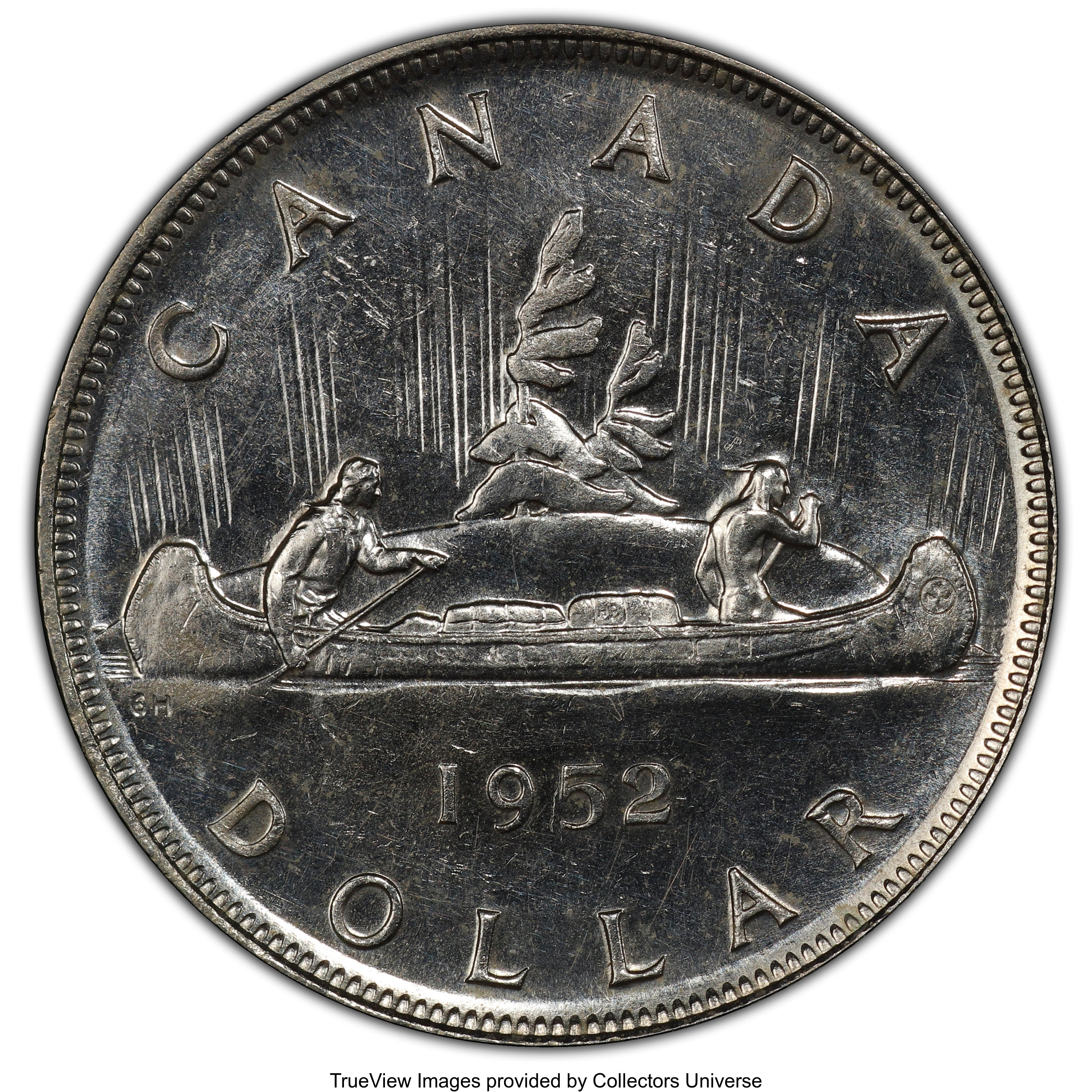 image for: George VI Dollar 1952 AU58 PCGS