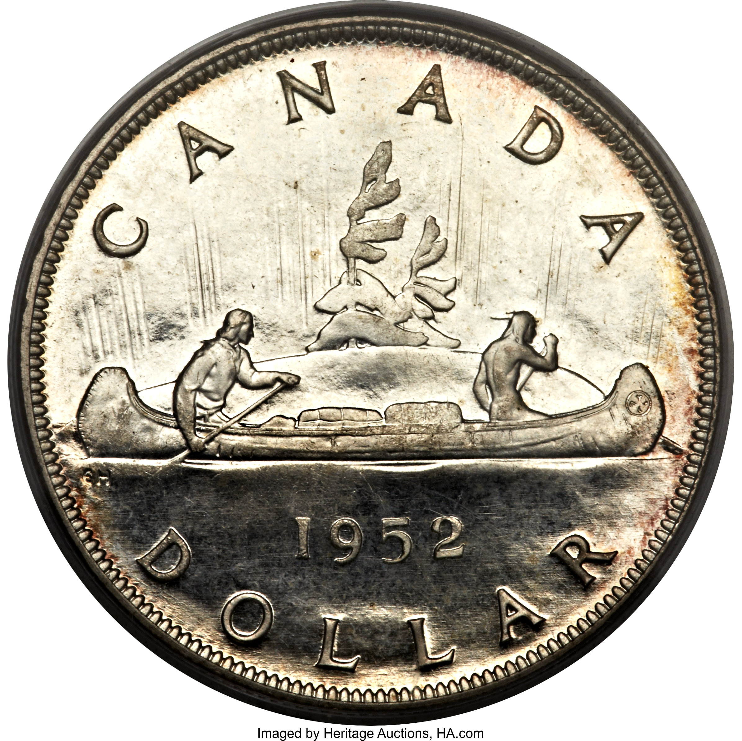 image for: George VI Dollar 1952 No Waterlines