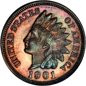 image for: 1901 Indian Cent. Proof-66 BN (NGC).