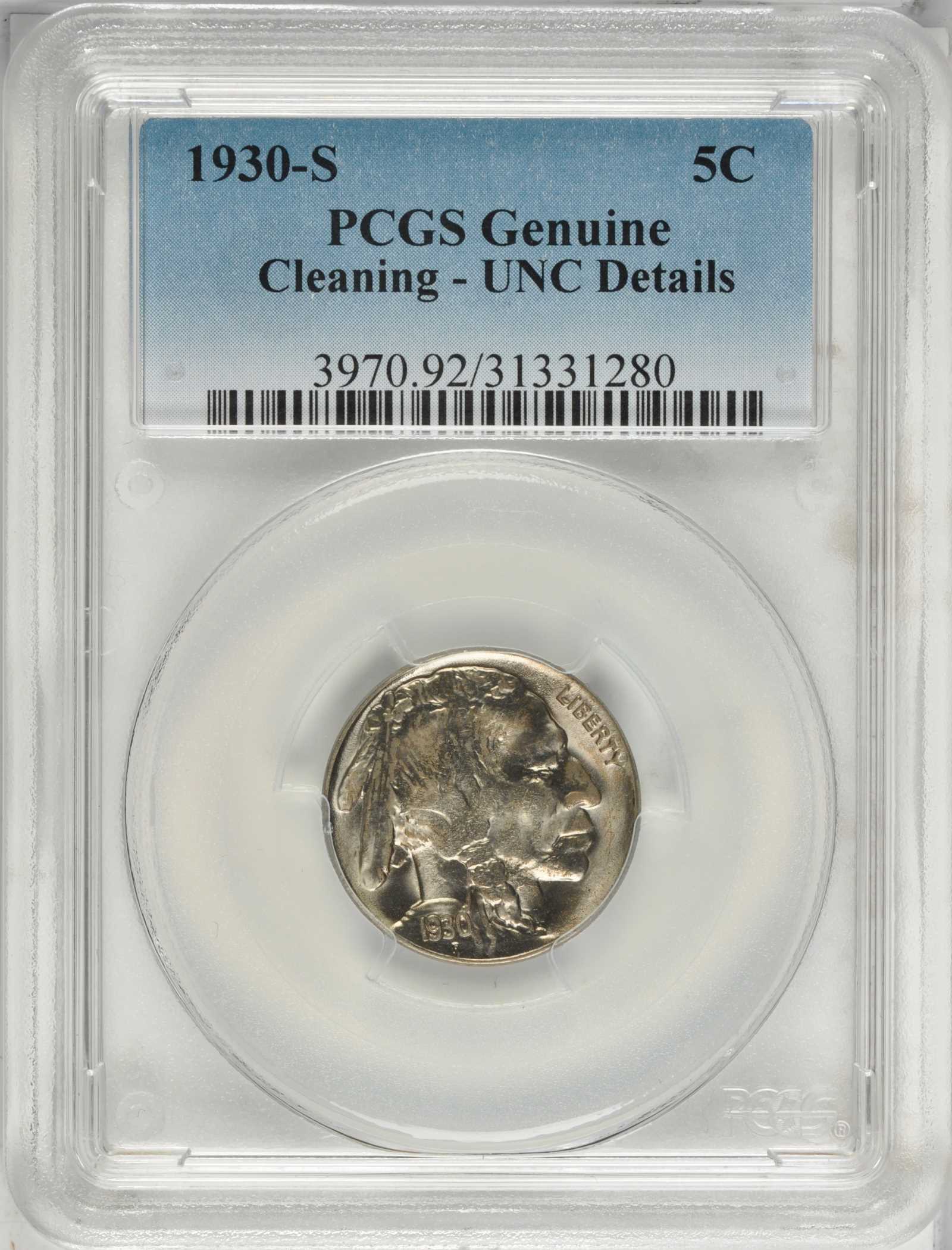 1930-S 5c AG3 CAC thumbnail 4