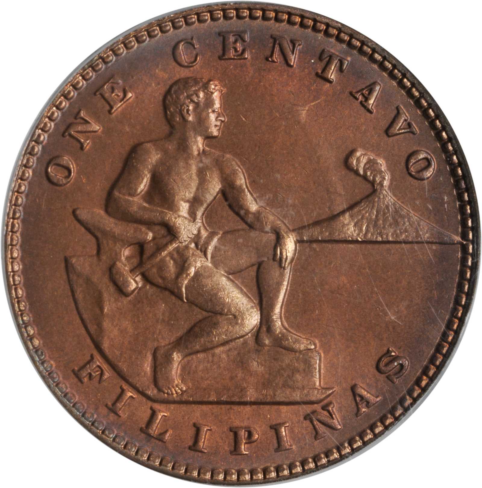 image for: 1936-M Centavo. MS-65 RD (PCGS).