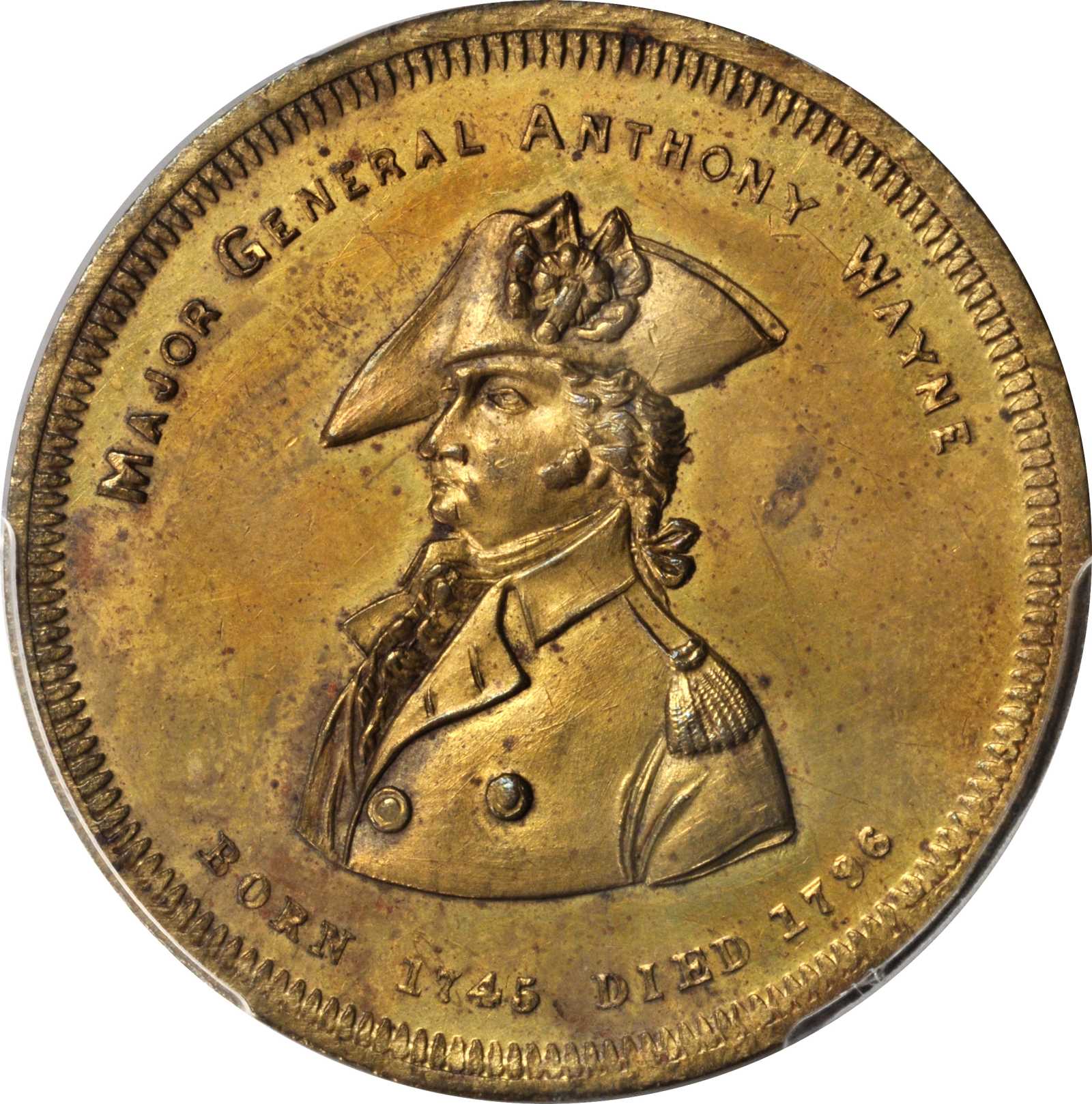 (1860) SC$1 Four Battles, Brass, HK-133c MS