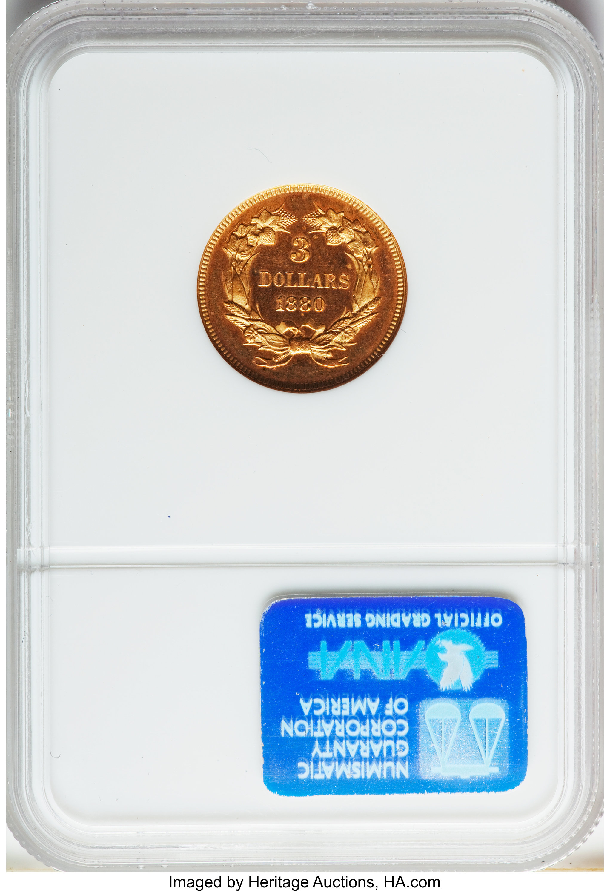 image for: 1880 $3 PR67 Cameo NGC. CAC....